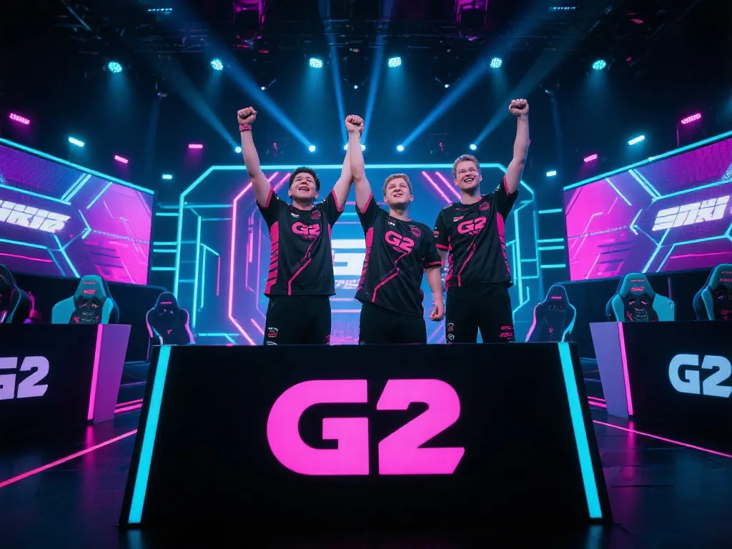 G2 Esports Major舞台上的胜利庆祝